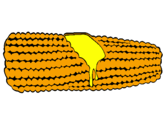Desenho Espiga de milho  pintado por Giuliane