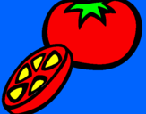 Desenho Tomate pintado por alexander