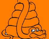 Desenho Serpente grande pintado por iury