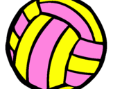 Desenho Bola de voleibol pintado por karol
