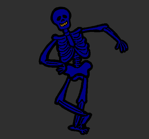 Esqueleto contente