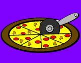 Desenho Pizza pintado por hugo mendes
