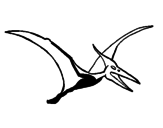 Desenho Pterodáctilo pintado por h