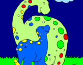 Desenho Dinossauros pintado por WESLEUY               