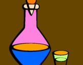 Desenho Jarra e copo pintado por ANANAILA