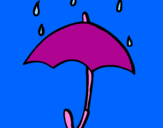Desenho Guarda-chuva pintado por gabriela