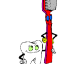 Desenho Dentes e escova de dentes pintado por G0nç£|()