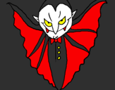 Desenho Vampiro aterrorizador pintado por lucas