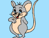 Desenho Rato pintado por joyce  pereira  lima