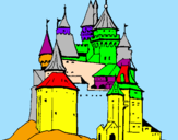 Desenho Castelo medieval pintado por LUCAS