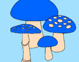 Desenho Cogumelos pintado por isabela