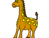 Desenho Girafa pintado por dri