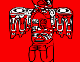 Desenho Totem pintado por IGOR