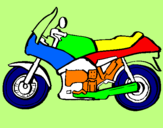 Desenho Motocicleta pintado por caio