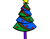 Desenho Árvore de natal II pintado por emanuel