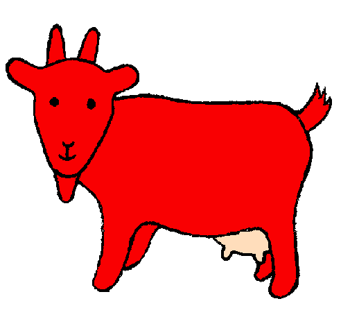Desenho Cabra pintado por bode