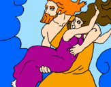 Desenho O rapto de Perséfone pintado por PALLOMA