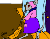 Desenho La ratita presumida 1 pintado por junior