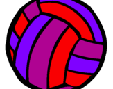 Desenho Bola de voleibol pintado por Rosa M.B 