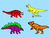 Desenho Dinossauros de terra pintado por Guilherme campos 