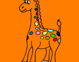 Desenho Girafa pintado por vini