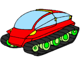 Desenho Nave tanque pintado por transporte escolar