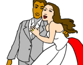 Desenho Marido e esposa pintado por Ju & Di 2