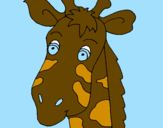 Desenho Cara de girafa pintado por larissa