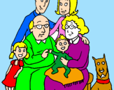 Desenho Família pintado por jhonatan