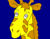 Desenho Cara de girafa pintado por tata