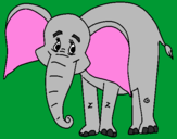 Desenho Elefante feliz pintado por joao