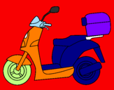 Desenho Ciclomotor pintado por gui