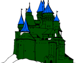 Desenho Castelo medieval pintado por Nadim_Bittar
