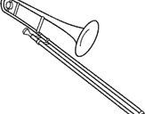 Desenho Trombone pintado por franco
