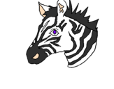 Desenho Zebra II pintado por carolina nunes