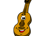 Desenho Guitarra espanhola  pintado por ana