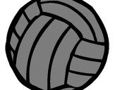Desenho Bola de voleibol pintado por pedra2