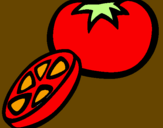 Desenho Tomate pintado por maria fer