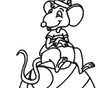 Desenho Rato em cima da bola pintado por palhaço2