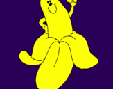 Desenho Banana pintado por Bruna