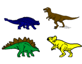 Desenho Dinossauros de terra pintado por LUCAS