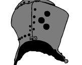 Desenho Capacete de cavaleiro  pintado por Feraligatir