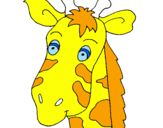 Desenho Cara de girafa pintado por Tatiana