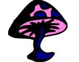 Desenho cogumelo venenoso pintado por pedro victor