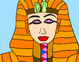 Desenho Tutankamon pintado por sarah