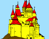 Desenho Castelo medieval pintado por Eldriano