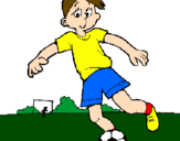 Desenho Jogar futebol pintado por carlos filho
