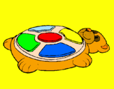 Desenho Simon forma de urso pintado por cleusa