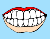 Desenho Boca e dentes pintado por EDUARDO