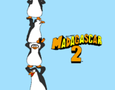 Desenho Madagascar 2 Pingüinos pintado por luís henrique koehler bar